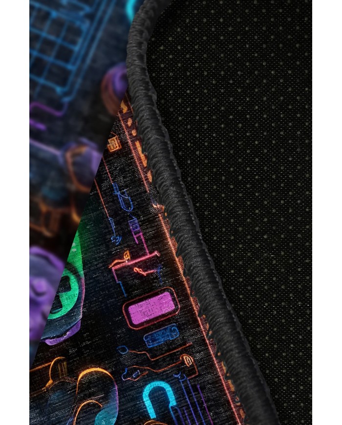 Lonca Şönil Gamer Halısı Pamuk Tabanlı Yıkanabilen Kaymaz Genç Odası Oyuncu Gaming Halısı