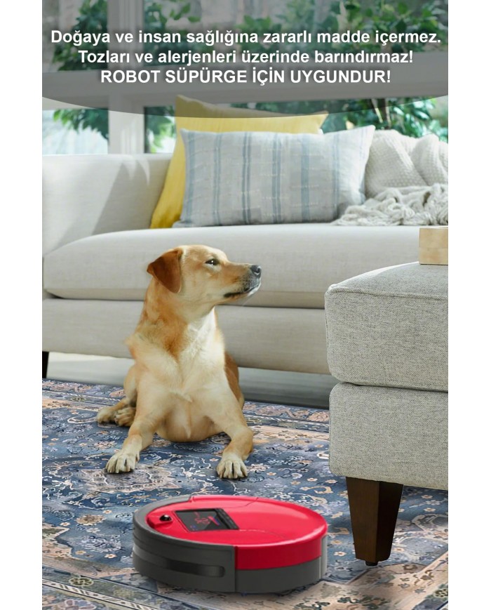 Madala Desenli Pamuk Tabanlı Yıkanabilen Kaymaz Antibakteriyel Şönil Salon Halısı