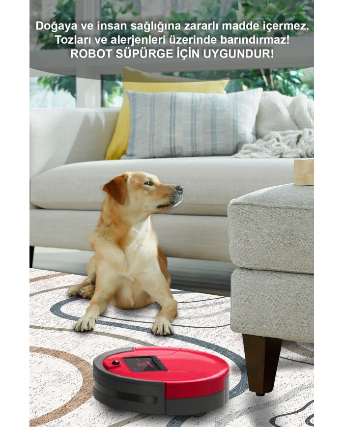 Marky Desenli Pamuk Tabanlı Yıkanabilen Kaymaz Antibakteriyel Şönil Salon Halısı