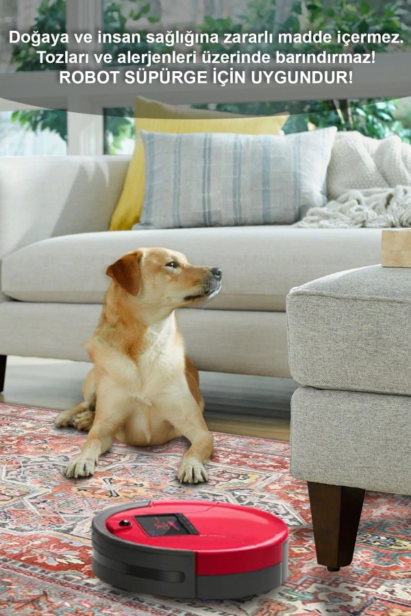 Milo Desenli Pamuk Tabanlı Yıkanabilen Kaymaz Antibakteriyel Şönil Salon Halısı