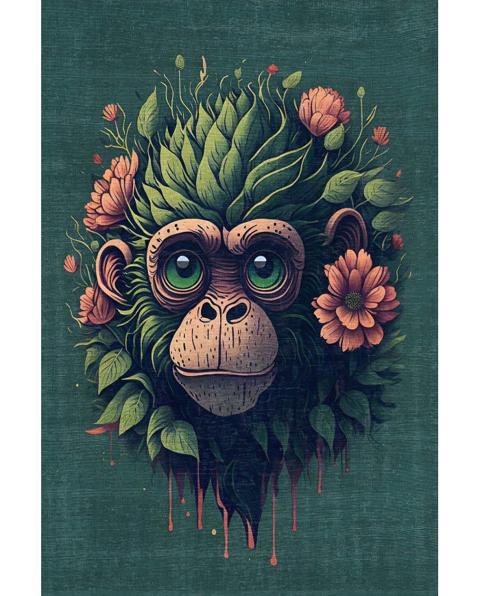 Monkey Şönil Gamer Halısı Pamuk Tabanlı Yıkanabilen Kaymaz Genç Odası Oyuncu Gaming Halısı