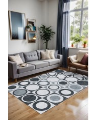 Breda Kadife Yıkanabilir Kaymaz Pamuk Tabanlı Antibakteriyel Salon Halısı