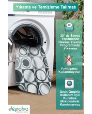 Breda Kadife Yıkanabilir Kaymaz Pamuk Tabanlı Antibakteriyel Salon Halısı