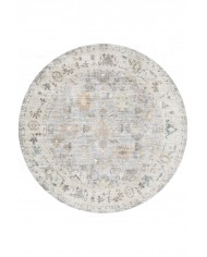 Renal Pamuk Tabanlı Yıkanabilen Kaydırmaz Antibakteriyel Şönil Yuvarlak Halı