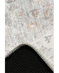 Renal Pamuk Tabanlı Yıkanabilen Kaydırmaz Antibakteriyel Şönil Yuvarlak Halı