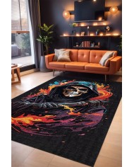 Power Şönil Gamer Halısı Pamuk Tabanlı Yıkanabilen Kaymaz Genç Odası Oyuncu Gaming Halısı