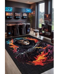 Power Şönil Gamer Halısı Pamuk Tabanlı Yıkanabilen Kaymaz Genç Odası Oyuncu Gaming Halısı