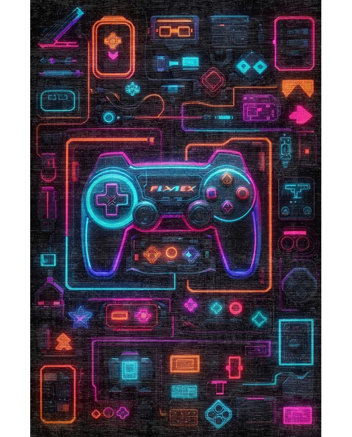 Rage Şönil Gamer Halısı Pamuk Tabanlı Yıkanabilen Kaymaz Genç Odası Oyuncu Gaming Halısı