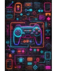 Rage Şönil Gamer Halısı Pamuk Tabanlı Yıkanabilen Kaymaz Genç Odası Oyuncu Gaming Halısı