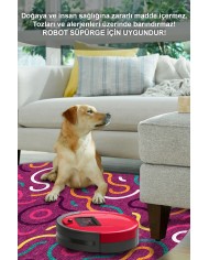 Razey Pamuk Tabanlı Yıkanabilen Kaydırmaz Antibakteriyel Şönil Asimetrik Halı