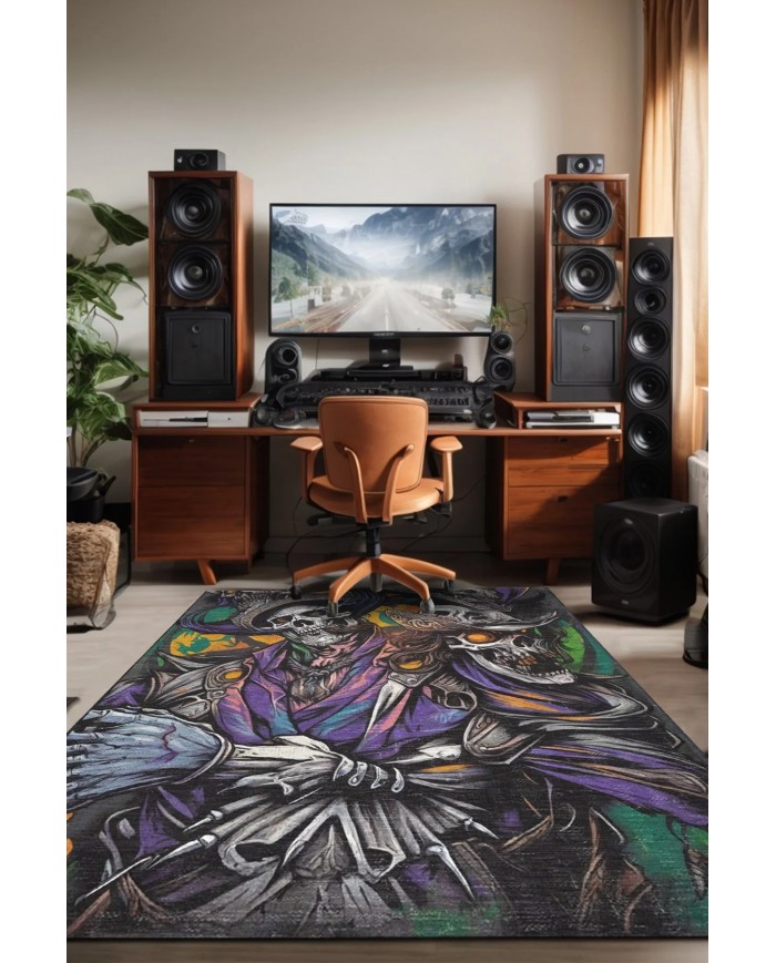 Pırate Şönil Gamer Halısı Pamuk Tabanlı Yıkanabilen Kaymaz Genç Odası Oyuncu Gaming Halısı