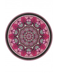 Pomeg Pamuk Tabanlı Yıkanabilen Kaydırmaz Antibakteriyel Şönil Yuvarlak Halı