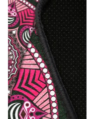 Pomeg Pamuk Tabanlı Yıkanabilen Kaydırmaz Antibakteriyel Şönil Yuvarlak Halı