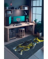 Pıkac Şönil Gamer Halısı Pamuk Tabanlı Yıkanabilen Kaymaz Genç Odası Oyuncu Gaming Halısı