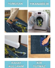 Pıkac Şönil Gamer Halısı Pamuk Tabanlı Yıkanabilen Kaymaz Genç Odası Oyuncu Gaming Halısı