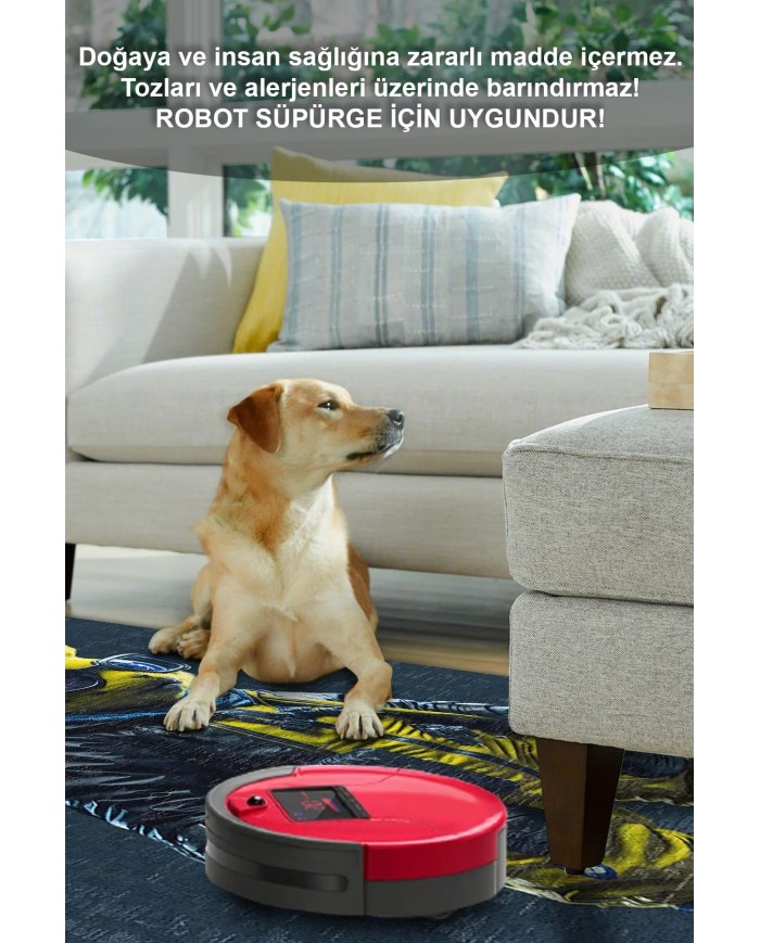 Pıkac Şönil Gamer Halısı Pamuk Tabanlı Yıkanabilen Kaymaz Genç Odası Oyuncu Gaming Halısı