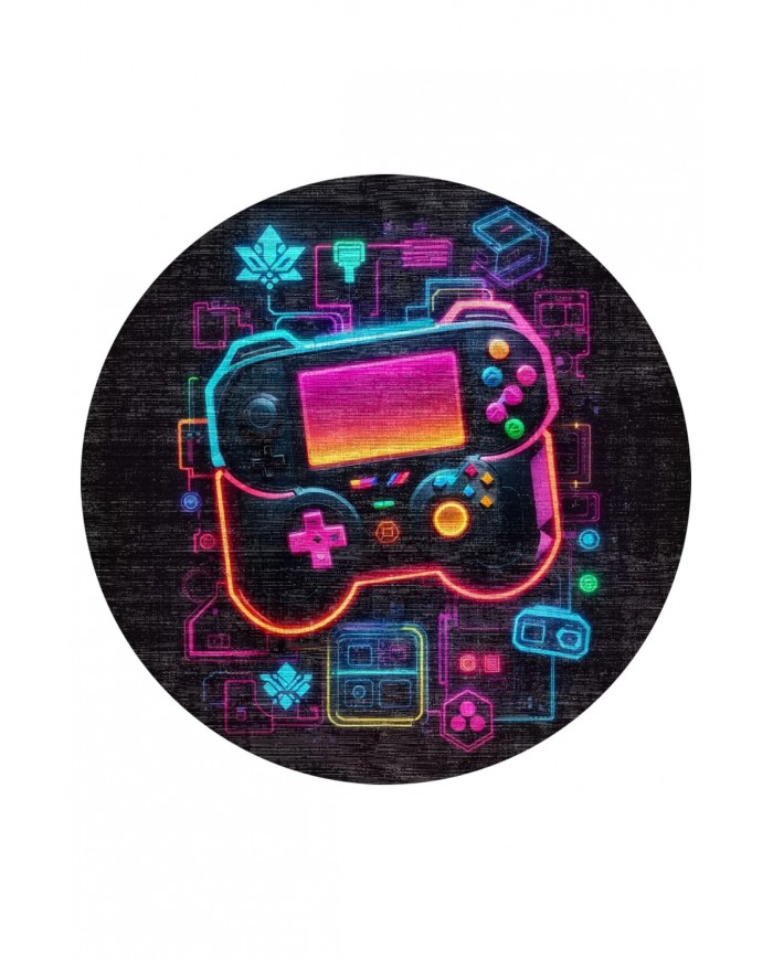 Perk Şönil Gamer Halısı Pamuk Tabanlı Yıkanabilen Kaymaz Genç Odası Oyuncu Gaming Halısı