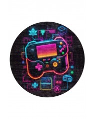 Perk Şönil Gamer Halısı Pamuk Tabanlı Yıkanabilen Kaymaz Genç Odası Oyuncu Gaming Halısı