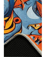 Picas Pamuk Tabanlı Yıkanabilen Kaydırmaz Antibakteriyel Şönil Yuvarlak Halı