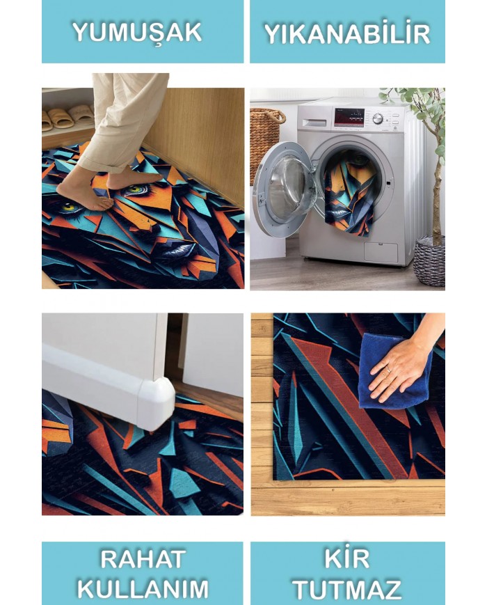 Overgrown Şönil Gamer Halısı Pamuk Tabanlı Yıkanabilen Kaymaz Genç Odası Oyuncu Gaming Halısı