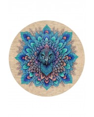 Peacock Pamuk Tabanlı Yıkanabilen Kaydırmaz Antibakteriyel Şönil Yuvarlak Halı