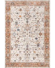 Osima Desenli Pamuk Tabanlı Yıkanabilen Kaydırmaz Antibakteriyel Şönil Salon Halısı