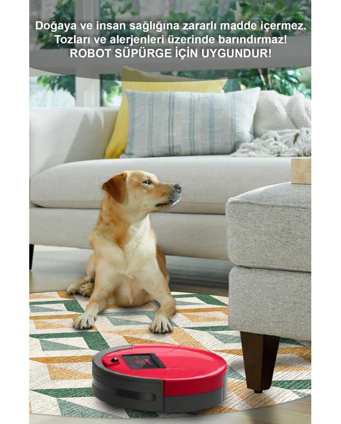 Orken Pamuk Tabanlı Yıkanabilen Kaydırmaz Antibakteriyel Şönil Yuvarlak Halı