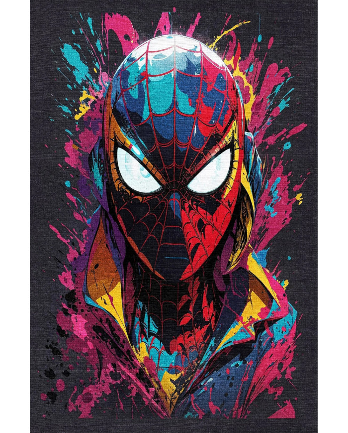 Spider Şönil Gamer Halısı Pamuk Tabanlı Yıkanabilen Kaymaz Genç Odası Oyuncu Gaming Halısı