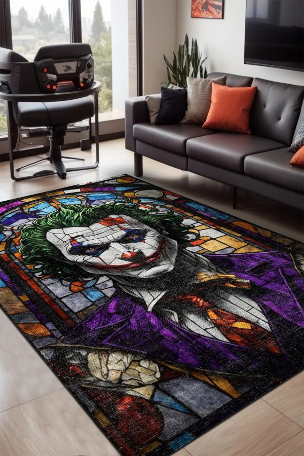 Stain Şönil Gamer Halısı Pamuk Tabanlı Yıkanabilen Kaymaz Genç Odası Oyuncu Gaming Halısı