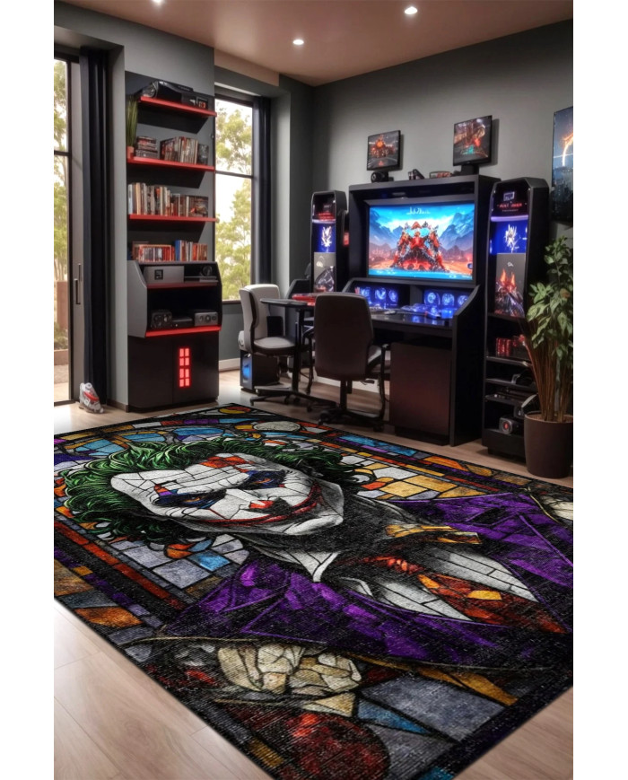 Stain Şönil Gamer Halısı Pamuk Tabanlı Yıkanabilen Kaymaz Genç Odası Oyuncu Gaming Halısı