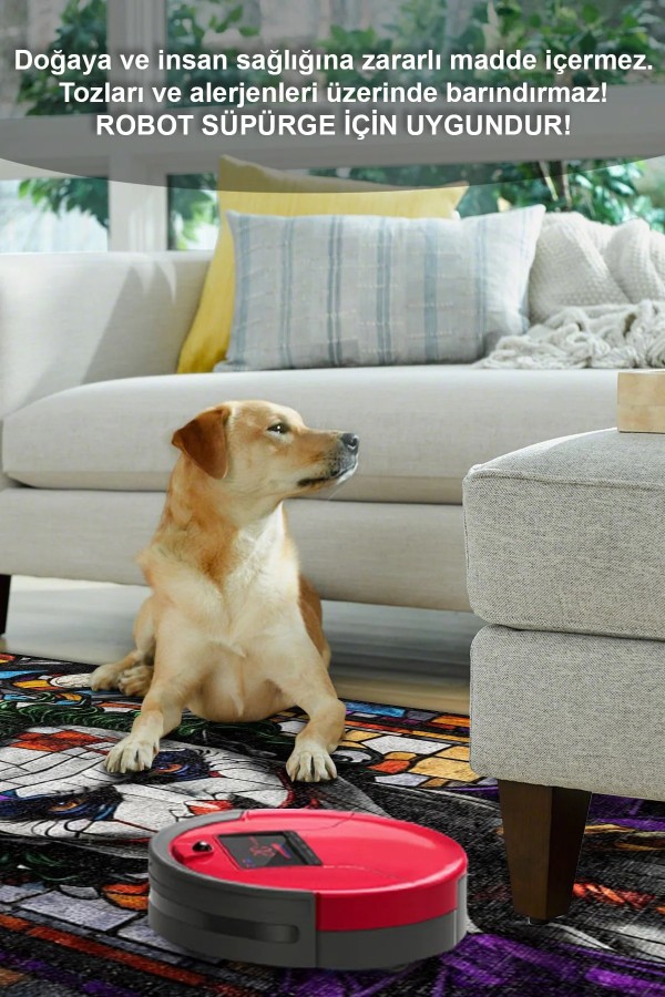 Stain Şönil Gamer Halısı Pamuk Tabanlı Yıkanabilen Kaymaz Genç Odası Oyuncu Gaming Halısı