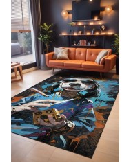 Snoop Şönil Gamer Halısı Pamuk Tabanlı Yıkanabilen Kaymaz Genç Odası Oyuncu Gaming Halısı