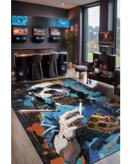 Snoop Şönil Gamer Halısı Pamuk Tabanlı Yıkanabilen Kaymaz Genç Odası Oyuncu Gaming Halısı