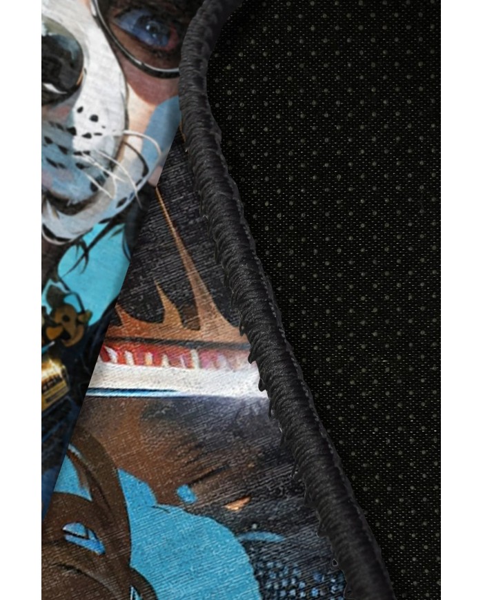 Snoop Şönil Gamer Halısı Pamuk Tabanlı Yıkanabilen Kaymaz Genç Odası Oyuncu Gaming Halısı