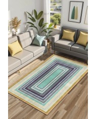 Nedav Kadife Yıkanabilir Kaymaz Pamuk Tabanlı Antibakteriyel Salon Halısı