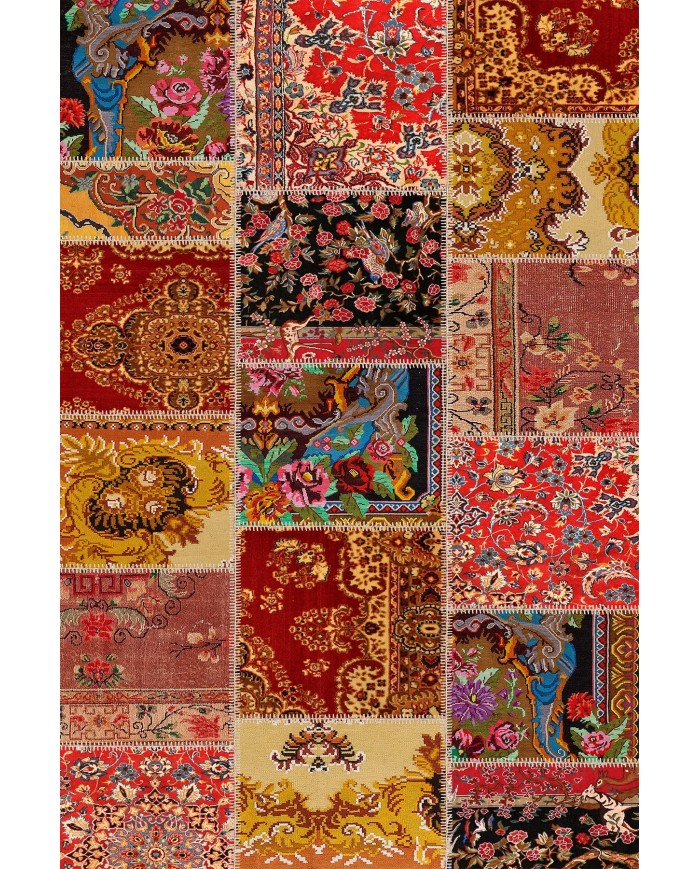 Silena Desenli Pamuk Tabanlı Yıkanabilen Kaydırmaz Antibakteriyel Şönil Salon Halısı