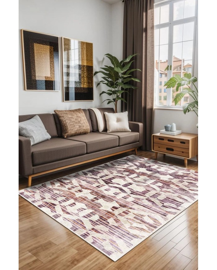 Scott Kadife Yıkanabilir Kaymaz Pamuk Tabanlı Antibakteriyel Salon Halısı