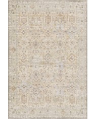 Ryella Desenli Pamuk Tabanlı Yıkanabilen Kaydırmaz Antibakteriyel Şönil Salon Halısı