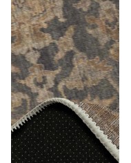 Selezi Desenli Pamuk Tabanlı Yıkanabilen Kaydırmaz Antibakteriyel Şönil Salon Halısı