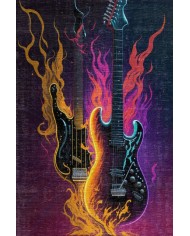 Rock Şönil Gamer Halısı Pamuk Tabanlı Yıkanabilen Kaymaz Genç Odası Oyuncu Gaming Halısı