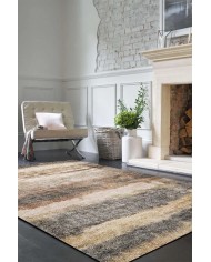 Rizta Desenli Pamuk Tabanlı Yıkanabilen Kaydırmaz Antibakteriyel Şönil Salon Halısı