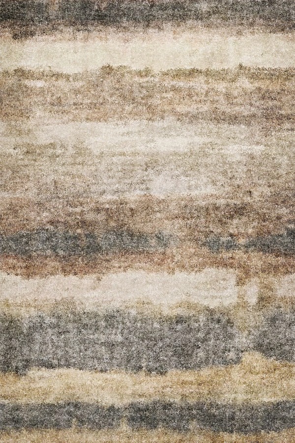 Rizta Desenli Pamuk Tabanlı Yıkanabilen Kaydırmaz Antibakteriyel Şönil Salon Halısı