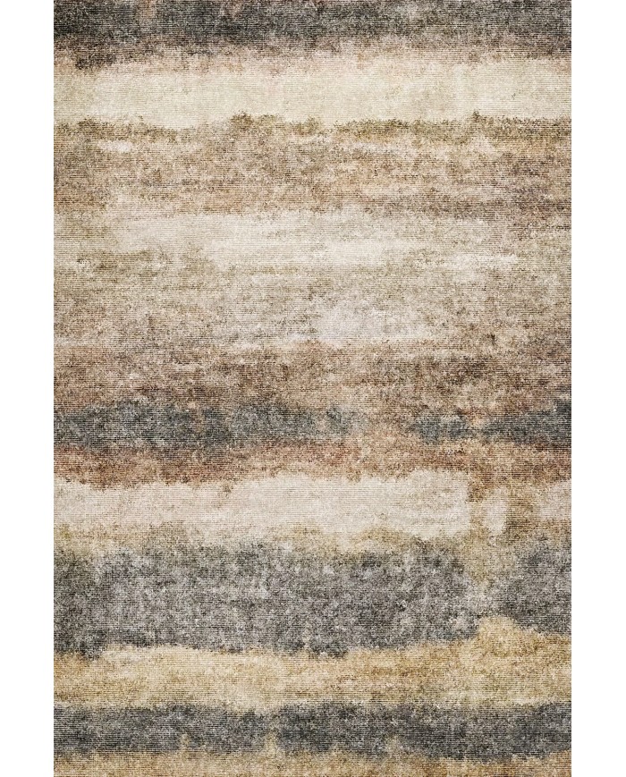 Rizta Desenli Pamuk Tabanlı Yıkanabilen Kaydırmaz Antibakteriyel Şönil Salon Halısı