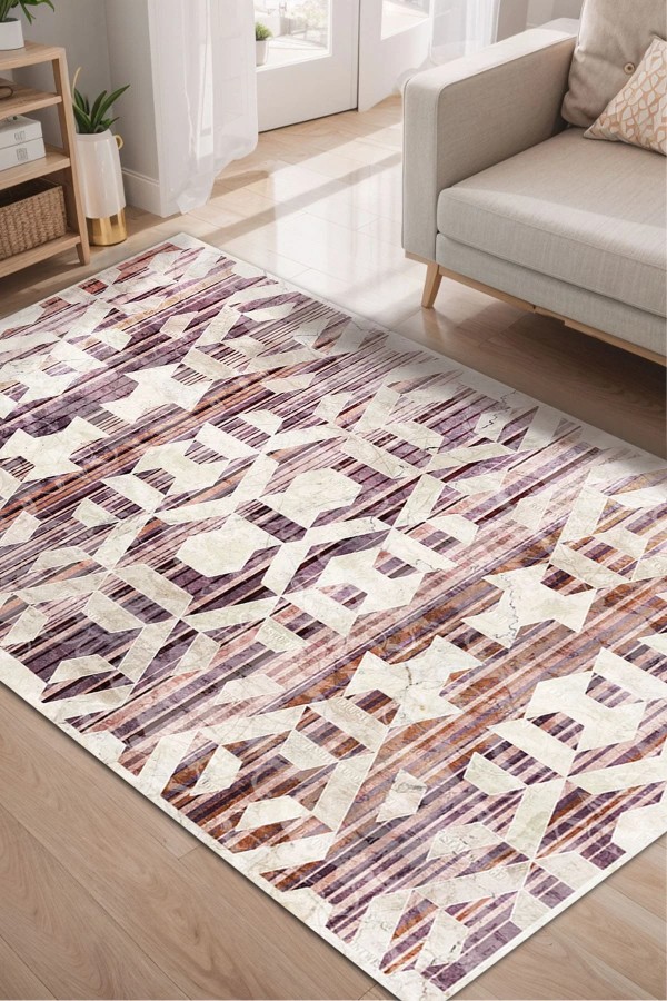 Scott Kadife Yıkanabilir Kaymaz Pamuk Tabanlı Antibakteriyel Salon Halısı