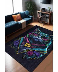 Tenas Şönil Gamer Halısı Pamuk Tabanlı Yıkanabilen Kaymaz Genç Odası Oyuncu Gaming Halısı