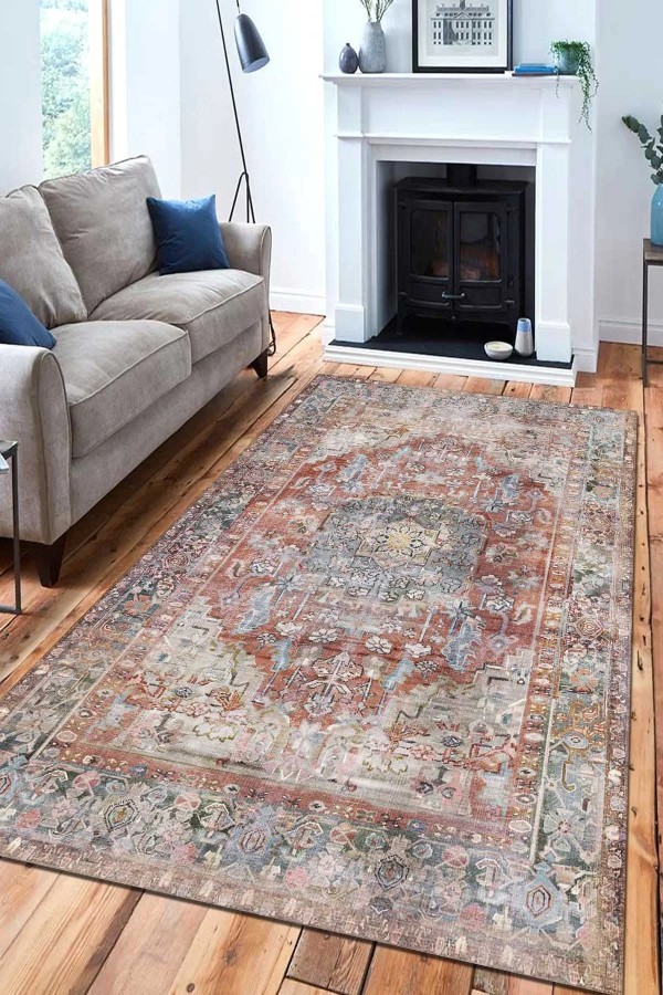 Tolas Desenli Pamuk Tabanlı Yıkanabilen Kaydırmaz Antibakteriyel Şönil Salon Halısı Tolas Desenli Pamuk Tabanlı Yıkanabilen Kaydırmaz Antibakteriyel Şönil Salon Halısı