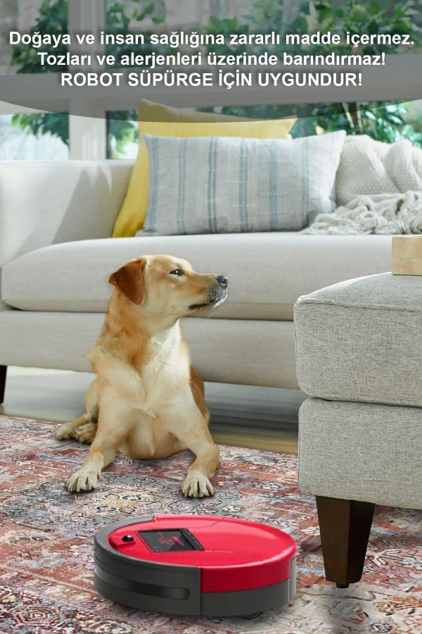 Tolas Desenli Pamuk Tabanlı Yıkanabilen Kaydırmaz Antibakteriyel Şönil Salon Halısı