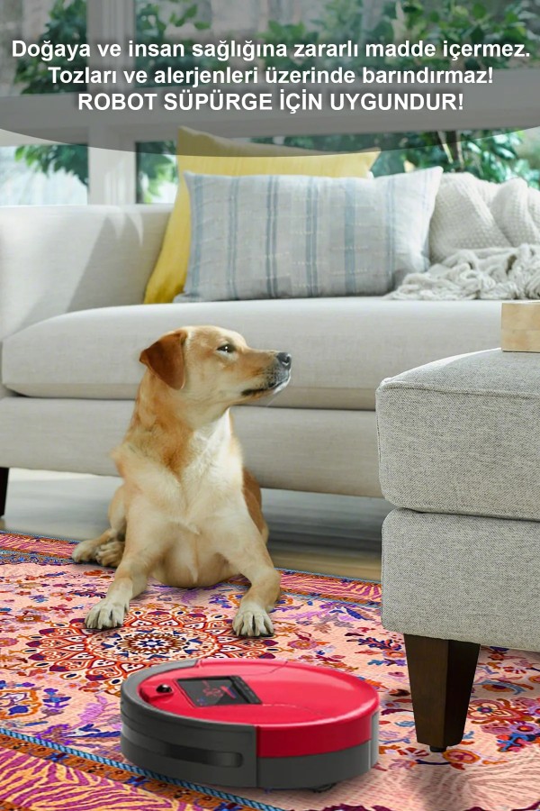 Tomen Desenli Pamuk Tabanlı Yıkanabilen Kaydırmaz Antibakteriyel Şönil Salon Halısı