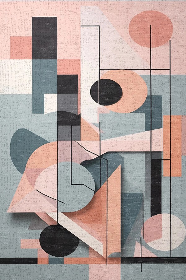 Triana Desenli Pamuk Tabanlı Yıkanabilen Kaydırmaz Antibakteriyel Şönil Salon Halısı