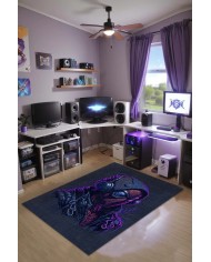 Turf Şönil Gamer Halısı Pamuk Tabanlı Yıkanabilen Kaymaz Genç Odası Oyuncu Gaming Halısı